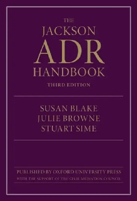 The Jackson Adr Handbook by Susan Blake