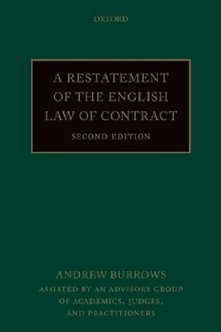 A Restatement of the English Law of Contract by Andrew Burrows