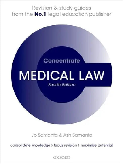 Medical Law Concentrate: Law Revision and Study Guide by Jo Samanta