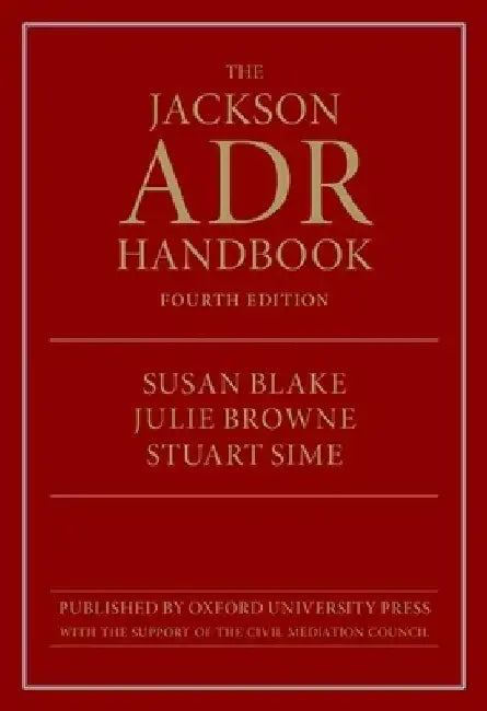 The Jackson ADR Handbook by Stuart Sime