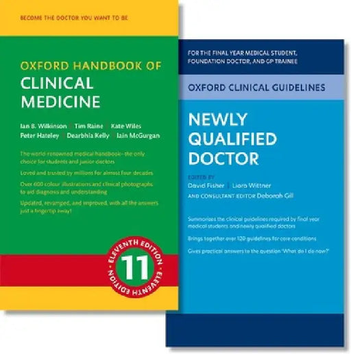 Oxford Clinical Guidelines: Newly Qualified Doctor and Oxford Handbook of Clinical Medicine Pack by Ian Wilkinson