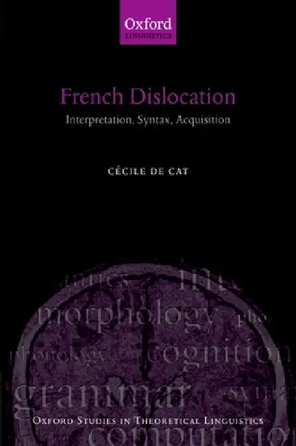 French Dislocation: Interpretation, Syntax, Acquisition by Cécile de Cat