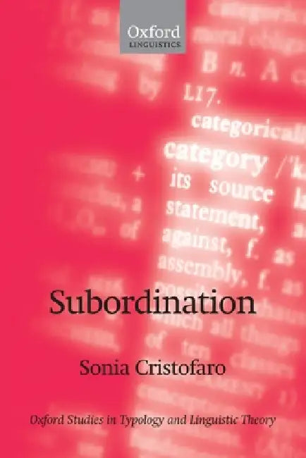 Subordination by Sonia Cristofaro
