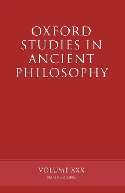 Oxford Studies in Ancient Philosophy by David Sedley