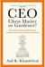 CEO—Chess Master or Gardener? by Khandelwal Anil K.