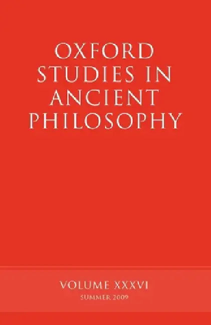 Oxford Studies in Ancient Philosophy by Brad Inwood