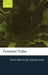 Personal Value by Toni Ronnow-Rasmussen