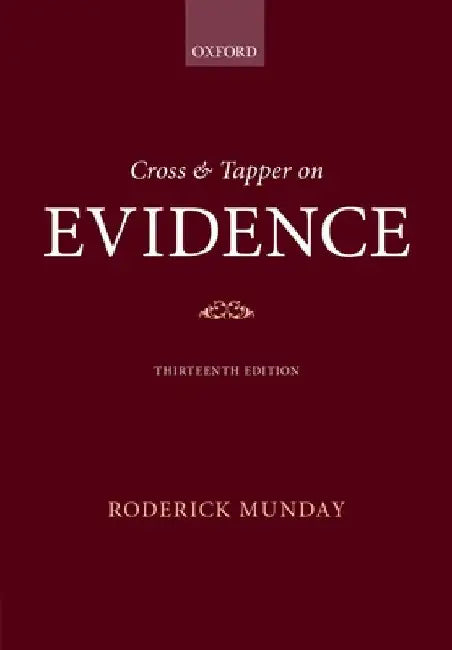 Cross & Tapper on Evidence by Roderick Munday