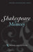 Shakespeare and Memory by Hester Lees-Jeffries