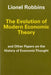 The Evolution of Modern Economic Theory: Other Papers on the History of Economic Thought by Lionel Robbins