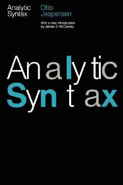 Analytic Syntax by Otto Jespersen