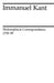 Philosophical Correspondence, 1759-1799 by Immanuel Kant