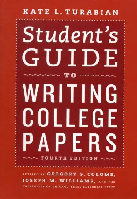 Student'S Guide To Writing College Papers 