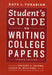 Student'S Guide To Writing College Papers 