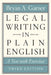 Legal Writing in Plain English, Third Edition: A Text with Exercises by Bryan A. Garner