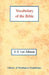 Vocabulary of the Bible by Jean-Jacques Von Allmen