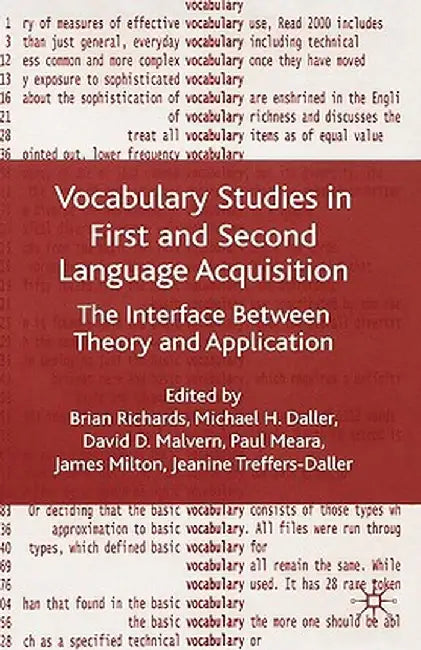 Vocabulary Studies in First and Second Language Acquisition: The Interface Between Theory and Application by Brian Richards