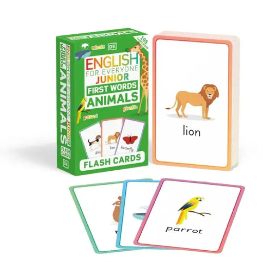 English for Everyone Junior First Words Animals Flash Cards by DK