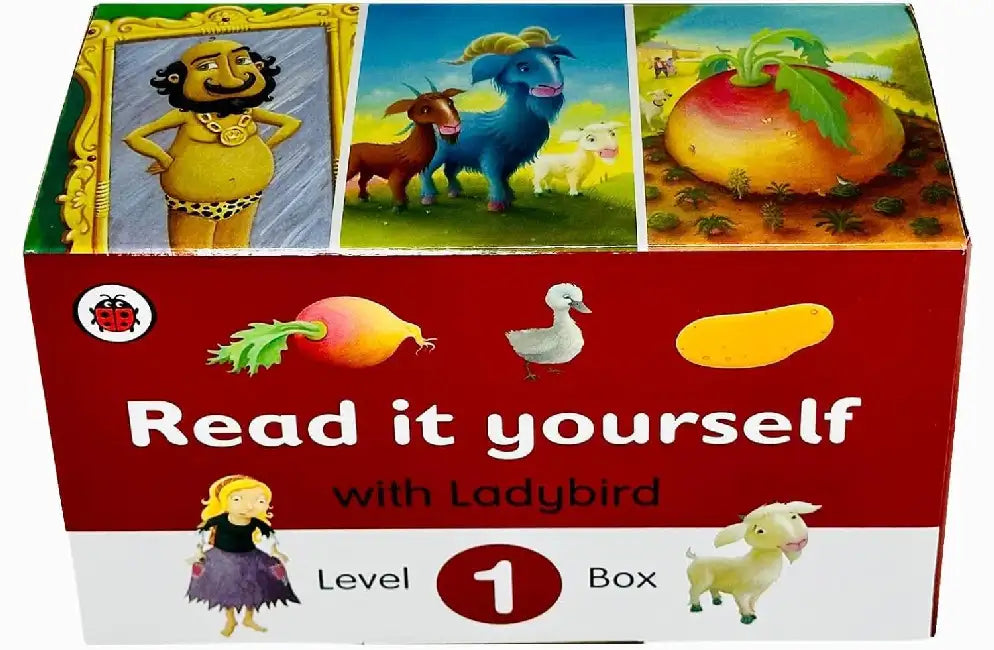 Ladybird Read It Yourself Collection Level 1: 10 Books Box Set : Cinderella, The Three Billy Goats Gruff, The Emperor's New Clothes, Little Red Hen, The Ugly Duckling, The Enormous Turnip & More by Ladybird