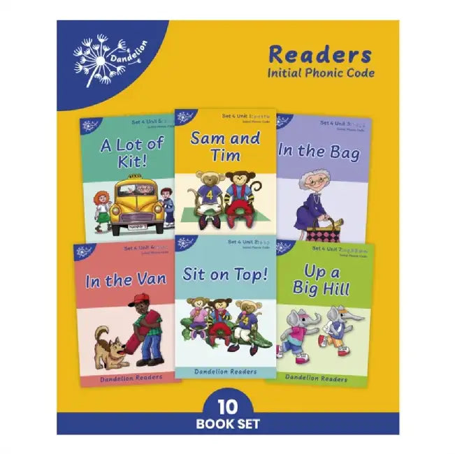 Phonic Books Dandelion Readers Set 4 Units 1-10 by Phonic Books