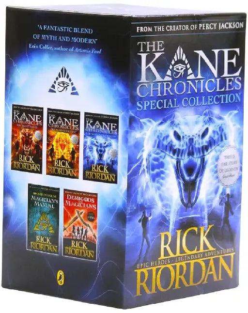 Percy Jackson And The Kane Chronicles Special Collection 5 Books Boxset The Kane Chronicles Trilogy Demigods And Magicians Magicians Manual by Rick Riordan