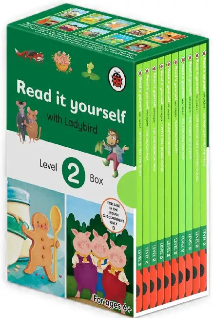 Ladybird Read It Yourself Collection Level 2: 10 Books Box Set : Beauty And The Beast, Chicken Licken, The Gingerbread Man, Little Red Riding Hood, Rumpelstiltskin, Sleeping Beauty & More by Ladybird