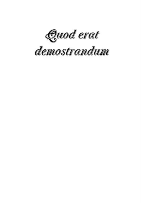 Quod erat demostrandum by Raffaele Carlettini