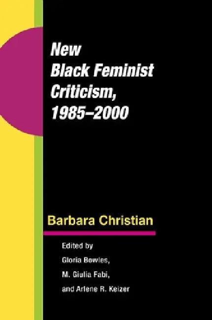 New Black Feminist Criticism, 1985-2000 by Barbara Christian, Gloria Bowles, M. Giulia Fabi