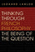 Thinking Through French Philosophy: The Being of the Question by Leonard Lawlor