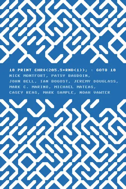 10 Print Chr$(205.5+rnd(1)); Goto 10 by Nick Montfort