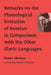 Remarks on the Phonological Evolution of Russian in Comparison with the Other Slavic Languages by Roman Jakobson
