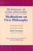Meditations on First Philosophy/ Meditationes de prima philosophia: A Bilingual Edition by René Descartes, George Heffernan