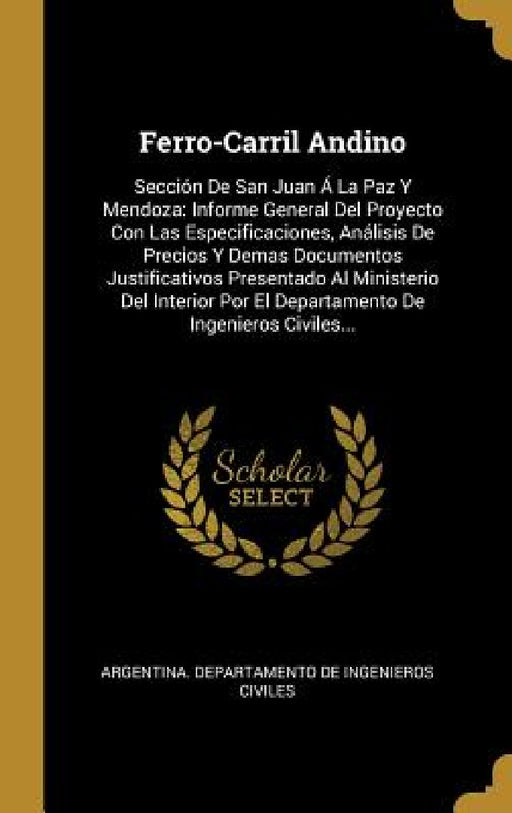 Ferro-Carril Andino: Sección De San Juan Á La Paz Y Mendoza: Informe General Del Proyecto Con Las Especificaciones, Análisis De Precios Y D by Argentina Departamento de Ingenieros CI
