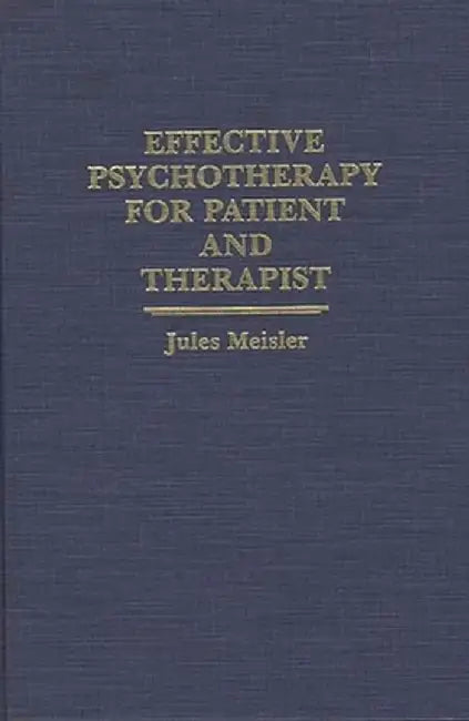 Effective Psychotherapy for Patient and Therapist by Jules Meisler