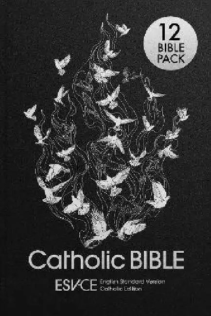 ESV-CE Catholic Bible, Black Hardback, Silver Debossed Dove, British Liturgical Bible, ESV-CE, Hardback, Standard size - Pack of 12 by SPCK ESV-CE Bibles