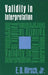 Validity in Interpretation by E. D. Hirsch