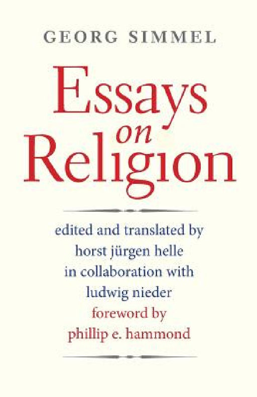 Essays on Religion by Horst Jürgen Helle, Georg Simmel
