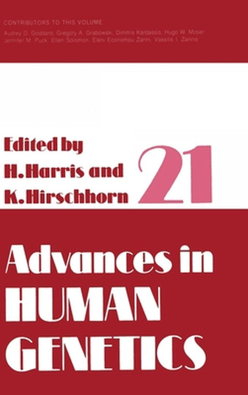 Advances in Human Genetics, Volume 21 by Harry Harris