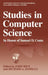 Studies in Computer Science: In Honor of Samuel D. Conte by Samuel Daniel Conte