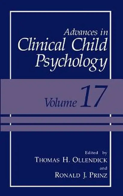 Advances in Clinical Child Psychology by Thomas H. Ollendick
