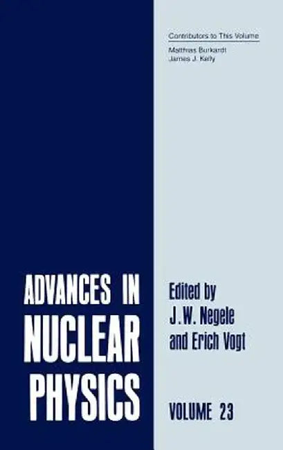 Advances in Nuclear Physics: Volume 23 by J. W. Negele