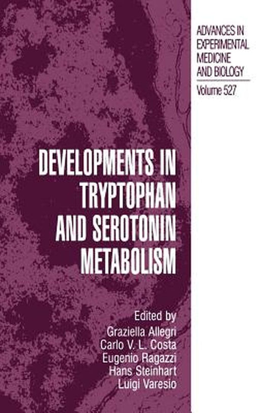 Developments in Tryptophan and Serotonin Metabolism by Graziella Allegri