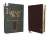 Nasb, the Grace and Truth Study Bible, Large Print, Leathersoft, Maroon, Red Letter, 1995 Text, Thumb Indexed, Comfort Print by R. Albert Mohler Jr