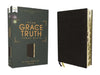 Nasb, the Grace and Truth Study Bible, European Bonded Leather, Black, Red Letter, 1995 Text, Thumb Indexed, Comfort Print by R. Albert Mohler Jr
