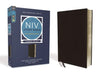 NIV Study Bible, Fully Revised Edition, Large Print, Bonded Leather, Black, Red Letter, Comfort Print by Kenneth L. Barker