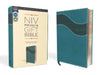 Niv, Premium Gift Bible, Leathersoft, Blue, Red Letter Edition, Indexed, Comfort Print by Zondervan