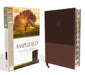Amplified Study Bible, Imitation Leather, Brown, Indexed by Zondervan