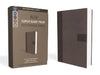 NIV, Super Giant Print Reference Bible, Giant Print, Imitation Leather, Gray, Red Letter Edition by Zondervan