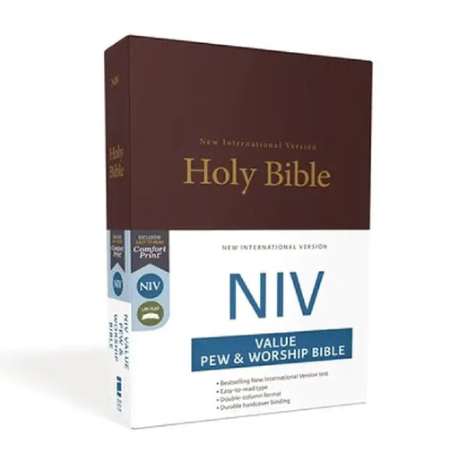 NIV, Value Pew and Worship Bible, Hardcover, Burgundy by Zondervan