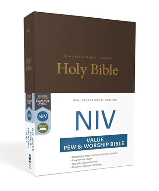 NIV, Value Pew and Worship Bible, Hardcover, Brown by Zondervan
